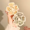 Pinza para el pelo floral con degradado de bloques de color único para mujer, Nuevo clip de tiburón estilo tinta para media coleta en la parte posterior de la cabeza, Acetato dulce de alta gama