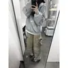 Sudadera con capucha gruesa, forro polar, diseño único, versátil, para mujer, Otoño e Invierno 2025, cárdigan chaqueta de punto largo, holgado, moderno