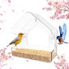 Comedero para Pájaros de Acrílico Transparente con Ventana, de Venta Caliente Transfronterizo, Jaula para Pájaros Montada en la Pared