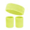 Touca Esportiva, Munhequeiras, Absorvente de Suor, Munhequeiras Anti-Entorse para Adultos, Faixas de Cabelo Toalha, Antiperspirante, Munhequeiras Quentes, Conjunto de Fitness