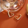 Pendientes de Zirconia en Forma de Corazón Estilo Ins, Elegantes, Románticos, Modernos, Pendientes de Alta Gama para Mujer, Pendientes con Aguja de Plata 925 Chapados en Oro Real