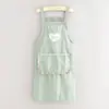 Delantal de Lona de Manga Larga de Moda Cocina Cocinar Uso en Casa Trabajo Catering Ropa de Trabajo Mujer Vendedor Ambulante Ropa Exterior Transpirable Resistente al Desgaste