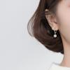 Pendientes Nalan S925 con hebilla Tremella, diseño de flor de diamante fresco y pequeño, elegantes y retorcidos, G3769