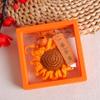 Llavero Colgante de Girasol Tejido a Crochet de Lana Gana el Examen de Ingreso a la Preparatoria Recarga Inspiradora Regalo Accesorios para Colgar en la Mochila