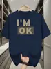 Camiseta Deportiva Casual para Hombre, Malla Suave, Cuello Redondo, Patrón Geométrico, Lavable a Máquina, Disponible en Tallas Grandes, Estilo Deportivo