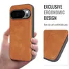 Aplicable a Funda para Teléfono Google Pixel 11ProXL 10/9A Carga Inalámbrica MagSafe Funda de Cuero Magnética para Coche