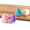 Suministro directo de fábrica, molde para galletas de árbol de Navidad DIY, juego de 4 piezas de troqueles de impresión de azúcar, molde para galletas de primavera 3D