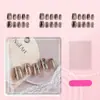 30 Peças de Unhas Artesanais Premium com Designs Diferentes, Efeito Olho de Gato, Efeito Clareador, Unhas Postiças Removíveis, Produto Acabado