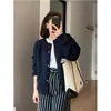 Cardigã de tricô casual soltinho estilo coreano para mulheres, novo top suéter macio e aconchegante para outono e inverno, moderno
