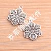2 Cor 23 * 31mm DIY acessórios de jóias de liga de zinco oco flor pingente bagagem pingente de concha do telefone móvel