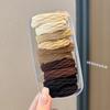Cuerda para el pelo de mujer en lata Alta elasticidad Duradera Anillo negro para el pelo Banda de goma de cuero Cuerda para el pelo de niños Lote