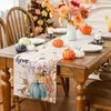 Corredor de Mesa de Temporada de Cosecha de Otoño de Venta Caliente Transfronteriza, Corredor de Mesa de Calabaza y Hoja de Arce, Tela para Mesa de Café, Sala de Estar, Restaurante, Decoración, Mantel