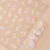 Redanco5D Repujado Popular Dibujos Animados Pegatina para Uñas Concha Luz Hoja de Bambú Pegatina Estéreo para Uñas Dr1588