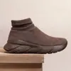 Nuevos calcetines-zapatos transfronterizos para hombre para otoño e invierno, zapatos slip-on ligeros para pareja, zapatos deportivos casuales de aumento de altura para hombre