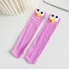 Verano nuevo calcetines de ojos grandes para niños rectos sin talón talla niños color brillante lindos calcetines de tubo fabricantes lote