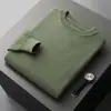 Novos Suéteres Masculinos de Lã Outono e Inverno, Pulôveres de Gola Redonda, Suéteres Grossos, Camisas Básicas Tricotadas Casuais para Jovens Venda por Atacado