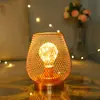 Luz Decorativa em Ferro Forjado com LED em Formato de Ovo e Ninho de Pássaro para Quarto, Sala de Estar, Bar, Restaurante, Luz de Atmosfera Natalina, Exportação Transfronteiriça