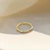Anel Aberto de Laço de Metal Feminino Design de Nicho Moda Personalidade Anel de Dedo 2022 Nova Moda
