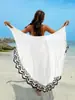 24 nuevas blusas de chal sexy semitransparentes de Europa y Estados Unidos transfronterizas, color liso, encaje, explosiones en Amazon AliExpress, lote en stock