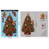 Las pegatinas de Navidad crean una atmósfera cálida con copos de nieve, muñecos de nieve, renos, pegatinas de vidrio, pegatinas electrostáticas de dibujos animados de Santa Claus