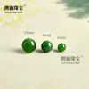 Pedras Soltas de Jaspe Jade Hetian Natural Verde Espinafre 6mm Pedras Individuais Acessórios para Pulseira DIY Contas Espaçadoras