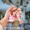 Chaveiro Fofo da Kuromi Nomi Kuromi Fofo Popular Chaveiro de Borracha Macia Pingente para Bolsa de Meninas Atacado