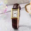 Reloj Rectangular Popular para Mujer Correa de Mujer Estilo Retro Nicho Coreano Estilo Ins Romano Estudiante Femenina Sentido de Alta Gama