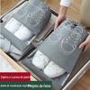 Bolsa para sapatos, bolsa para guardar sapatos, calças com bolsos com cordão à prova de umidade, poeira e mofo, artefato de viagem, bolsa para sapatos portátil, bolsa para sapatos com cordão