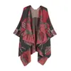 Chal de Mujer Transfronterizo Otoño Invierno Cálido Talla Grande Bufanda Capa Dividida Moda Fotografía de Viajes Shawl Venta Directa de Fábrica