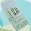 Gotas Verdes de Matcha Dropshipping Faca para Pedicure Ferramentas de Manicure Conjunto de Tesouras de Unha de Aço Inoxidável Conjunto Completo de Beleza com Alicates Manicure