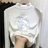 Nueva colección de otoño e invierno de capas base térmicas para niños: Camisetas interiores de forro polar cepillado para niñas con cuello semi-alto, adecuadas para niños pequeños y niños pequeños
