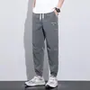 Pantalones cargo finos de verano para hombre 2026 nuevos, cintura elástica, corte holgado, pierna cónica, pantalones deportivos casuales de moda