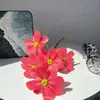 Nueva Flor Artificial Gesang Flor de Impresión 3D de 5 Cabezas Flor de Seda Flor Falsa Decoración para el Hogar Boda Coreana Mesa de Café