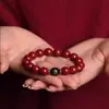 Pulsera de Arena Dorada Púrpura Cinabrio Ocho Santos Patronos Buda Nacimiento Cuentas de Transferencia Año de Nacimiento Pulseras para Hombres y Mujeres Venta al por Mayor Bajo Contenido