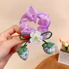 Gomita Dulce Flor de Fresa, Lazo para el Cabello de Niña de Organza, Accesorios para el Cabello de Princesa para Niños al por Mayor