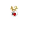 CL Transfronteiriço Nova Bola de Espelho Disco Veado Pingente Feriado de Natal Galho Bola de Pelo Decorativo Pingente de Árvore de Natal