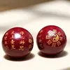 Estampado en caliente grabado láser mantra ágata natural negro rojo vidrio cuentas sueltas DIY Accesorios para abalorios hechos a mano cinabrio