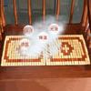 Tapete de Bambu de Verão Almofada de Assento Almofada para Assento de Trás Verão Respirável Escritório Carro Cadeira de Mahjong Almofada de Assento Fresca
