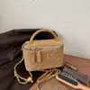 Bolsa de Mão Textura Pelúcia Camurça Estilo Coreano Moda Grade Diamante Corrente Alça de Ombro Bolsa Transversal de Nicho Ins Temperamento