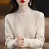 Venta al por mayor transfronteriza de suéteres de punto de manga larga para mujer nuevos de otoño e invierno, tops tipo pullover de talla grande, artículo popular de exportación
