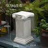 Adornos Creativos de Columna Romana Patio Jardín Entrada de Casa Decoración del Hogar Boda Camino Base de Escultura Retro