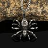 Moda retro pingente de aço inoxidável com textura de aranha personalidade dominadora masculina joia popular colar de aço titânio não desbota