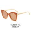 Gafas de Sol Ojo de Gato Cool Fang Otoño Nuevo Tendencia de Personalidad Europea y Americana Gafas Ins Populares en Internet Gafas de Sol Calientes Transfronterizas para Mujer