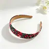Diadema Simple a Cuadros Florales Retro Estilo Coreano, Diadema Estilo Francés, Accesorio Versátil para el Cabello para Exteriores, Accesorio para el Cabello Súper de Hada para Mujeres