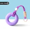 Mosquetão Chaveiro Pingente Fortalecedor de Pegada Descompressão Portátil Anel de Silicone Chaveiro Descompressão Pequeno Presente