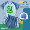 Traje de baño de dos piezas Minecraft Creeper Niñito Gordo para Niños, Verano Secado Rápido Sensación Fresca Tallas Grandes Conjunto de Natación Infantil