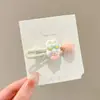 Pinzas para el cabello coloridas, artísticas y coquetas modelo 2025, pinzas de pico de pato estilo universitario para chicas dulces, pasadores para el cabello de estudiante, accesorios para el cabello de alto valor