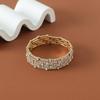 Pulsera espiral elástica con diamantes de imitación de tendencia de personalidad europea y americana, joker diario estilo ins, joyería de mano, fabricantes, venta al por mayor