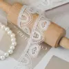 3cm Coração Preto e Branco em Renda de Poliéster Fina Solúvel em Água Bordada Feita à Mão DIY Têxtil para Casa Lingerie Acessórios de Vestuário