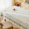 Mantel de Dibujos Animados Impermeable, Resistente al Aceite, Resistente al Calor, Uso Doméstico, Nuevo Modelo 2025, Estilo Crema Sin Lavado Mantel Cuadrado de PVC, Mantel para Mesa de Comedor